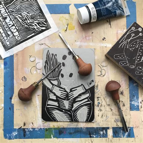 You will want to bring your own additional surfaces to print on (options will be discussed during the first class) and a notebook. . Lino printmaking supplies